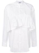 Msgm Ruffle Layer Shirt - White