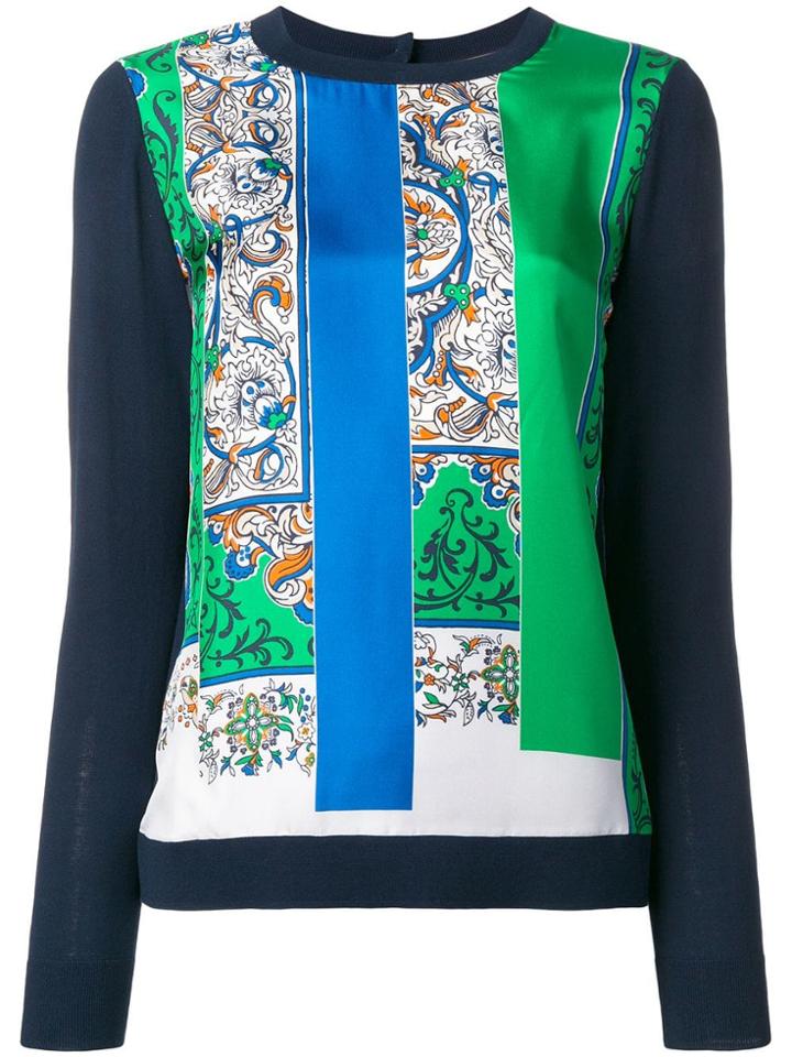 Tory Burch Paisley Print Top - Blue