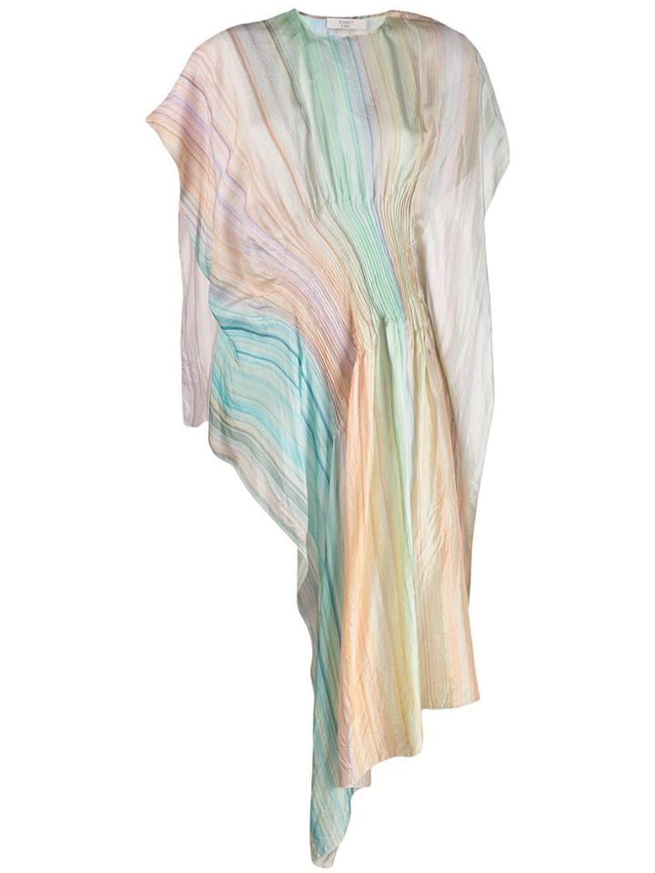 Poiret Anouk Printed Asymmetric Top - Pink