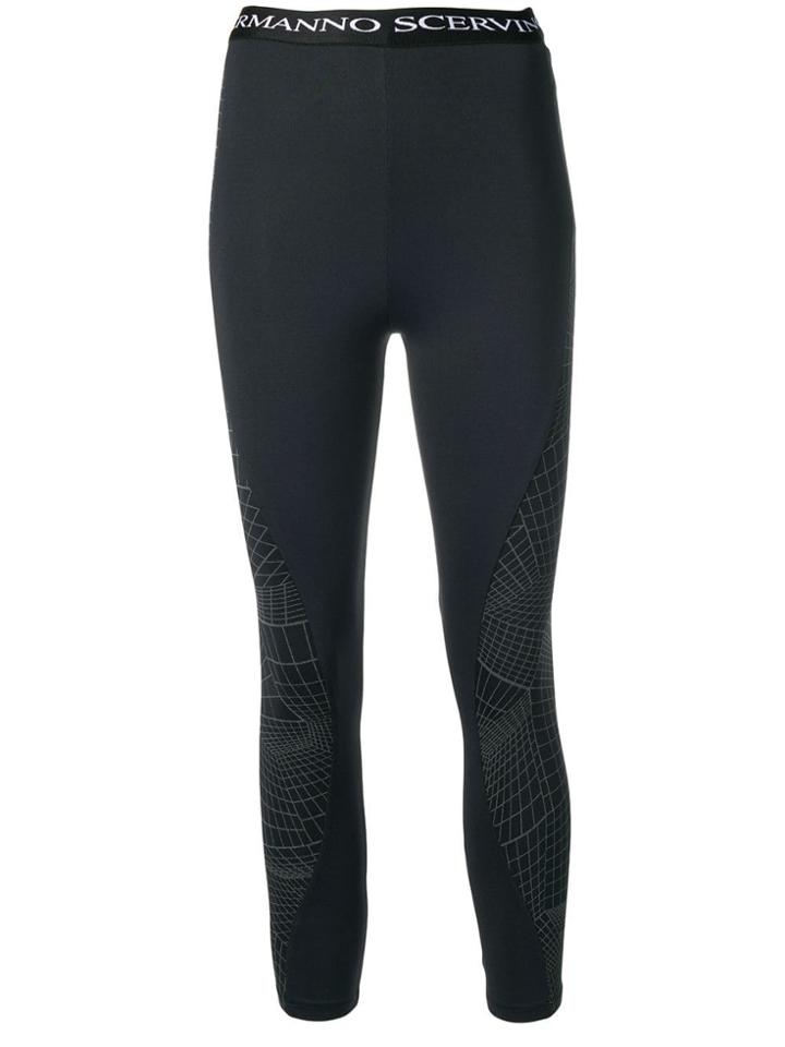 Ermanno Scervino Geometric Print Leggings - Blue