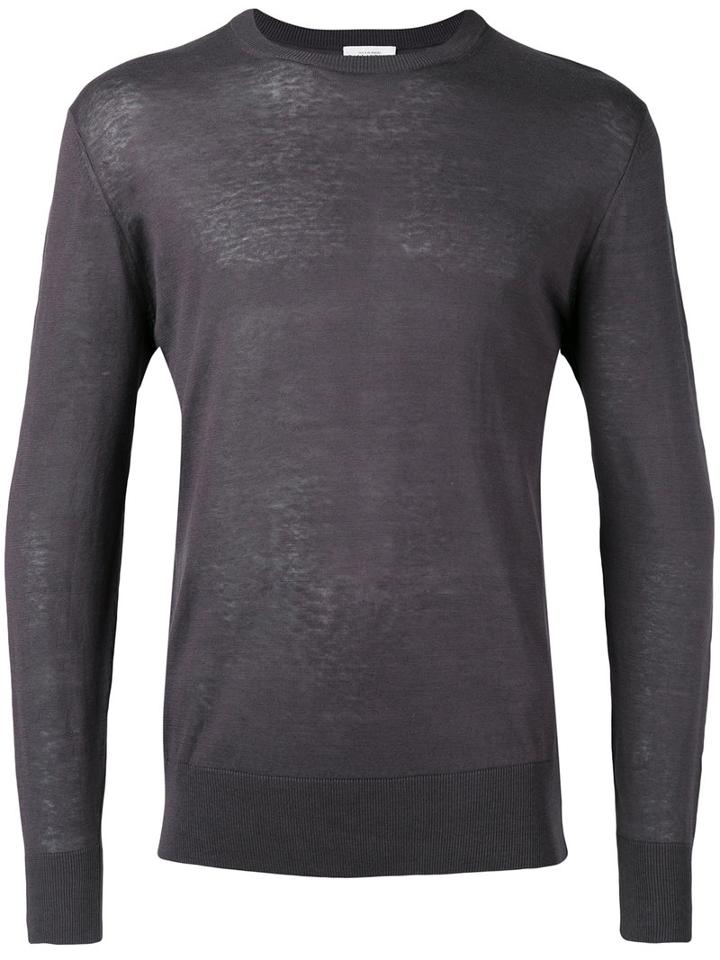Ballantyne - Maglia Pullover - Men - Silk/linen/flax - 46, Grey, Silk/linen/flax