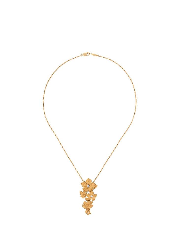 Carrera 18kt Yellow Gold Floral Diamond Necklace