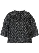 Co - Floral Print Jacket - Women - Polyester/viscose - S, Black, Polyester/viscose