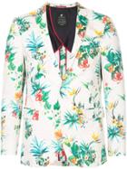 Loveless Floral Print Blazer - Pink & Purple