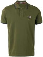 Moncler Logo Front Polo Shirt, Men's, Size: Medium, Green, Cotton