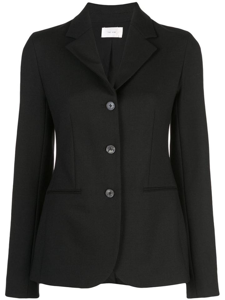 The Row Three Button Blazer - Black