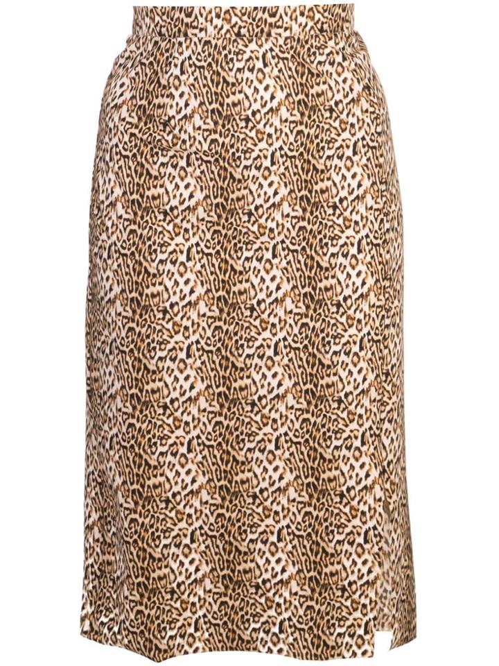 Marcia Print Skirt - Brown