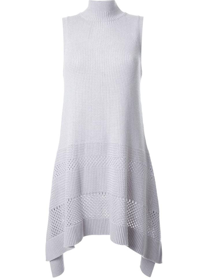 Proenza Schouler Open Knit Draped Top, Women's, Size: Xs, Grey, Silk/cotton/cashmere