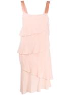 Antonelli Ruffled Layer Dress - Pink