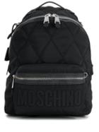 Moschino Quilted Effect Backpack - Black