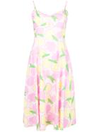 Boutique Moschino Fruit Print Dress - Pink & Purple