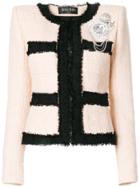 Balmain Bouclé Embellished Jacket - Pink & Purple