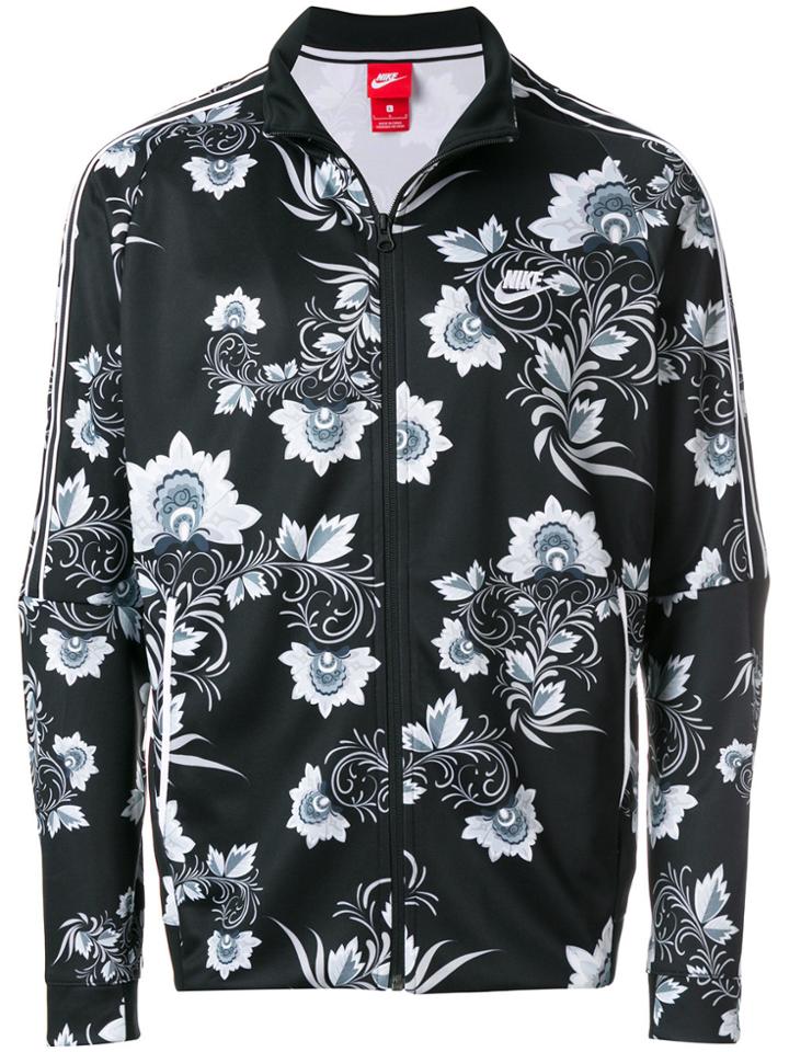 Nike Floral Printed Jacket - Black