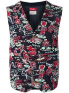 Coohem Aloha Jacquard Vest, Size: 48, Blue, Cotton/acrylic/nylon