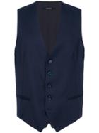 Tagliatore Single Breasted Waistcoat - Blue
