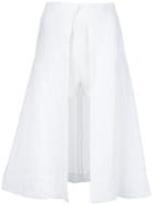 Rosetta Getty Crepe 'sable' Shorts Skirt
