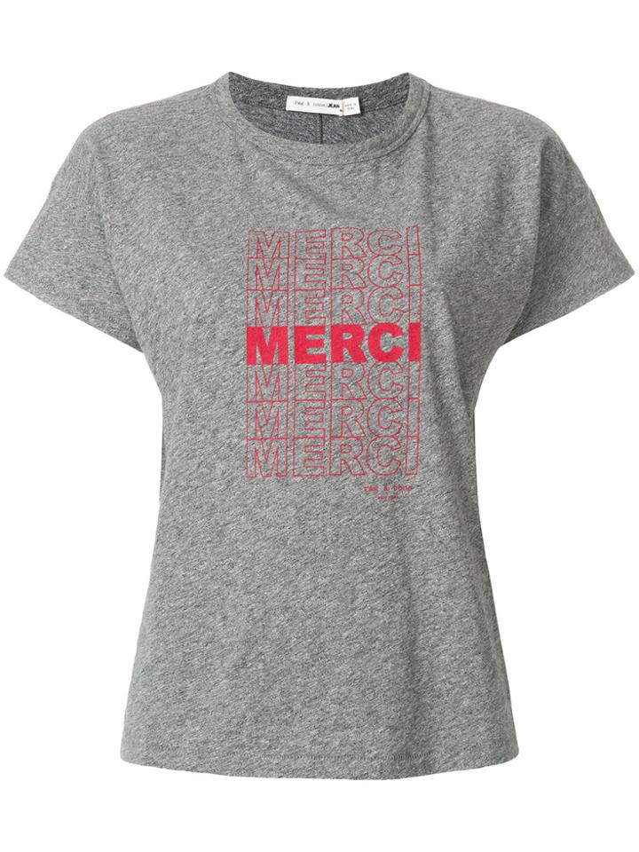 Rag & Bone Merci Print T-shirt - Grey