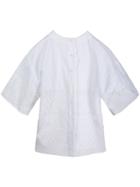 Chloé Embroidered Fitted Blouse - White