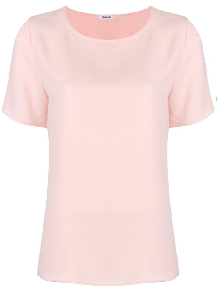P.a.r.o.s.h. Round Neck Top - Pink & Purple