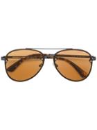 Mcq By Alexander Mcqueen Eyewear Aviator Sunglasses - Brown