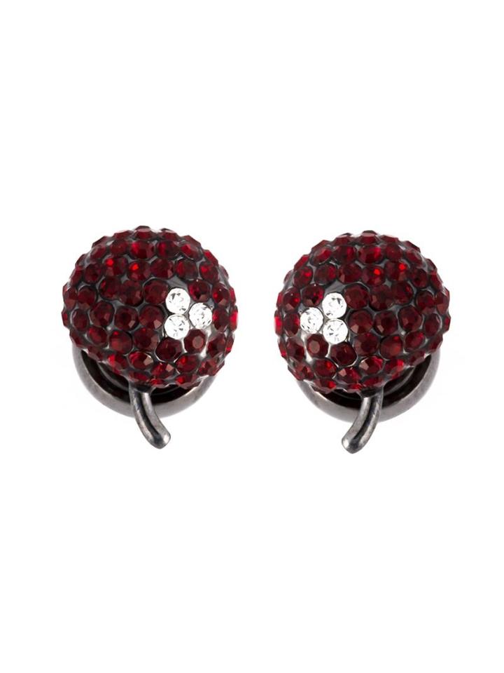 Marc By Marc Jacobs Pave Cherry Stud Earrings