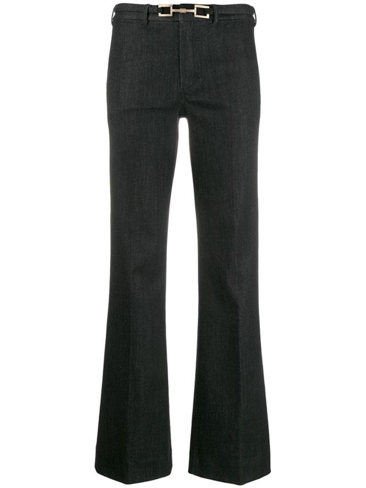 's Max Mara Belted Flared Leg Jeans - Black