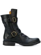 Fiorentini + Baker Heeled Buckle Boots - Black