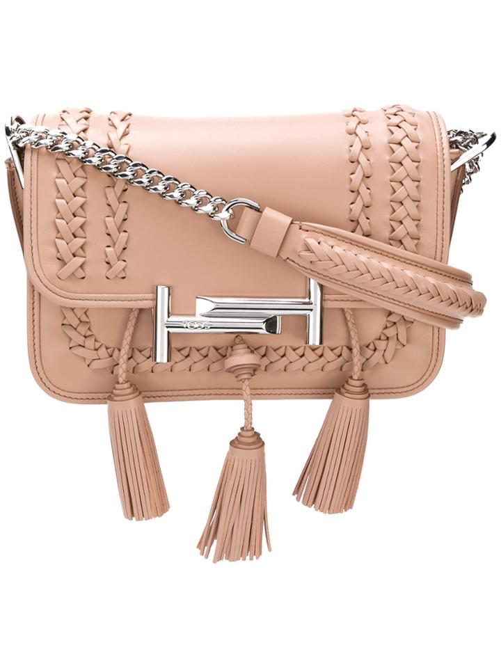 Tod's Double T Shoulder Bag - Nude & Neutrals