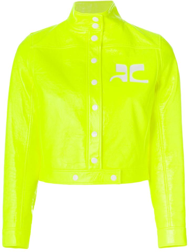 Courrèges Cropped Jacket - Yellow & Orange