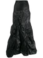 Romeo Gigli Pre-owned 1990s Gathered Maxi Skirt - Black