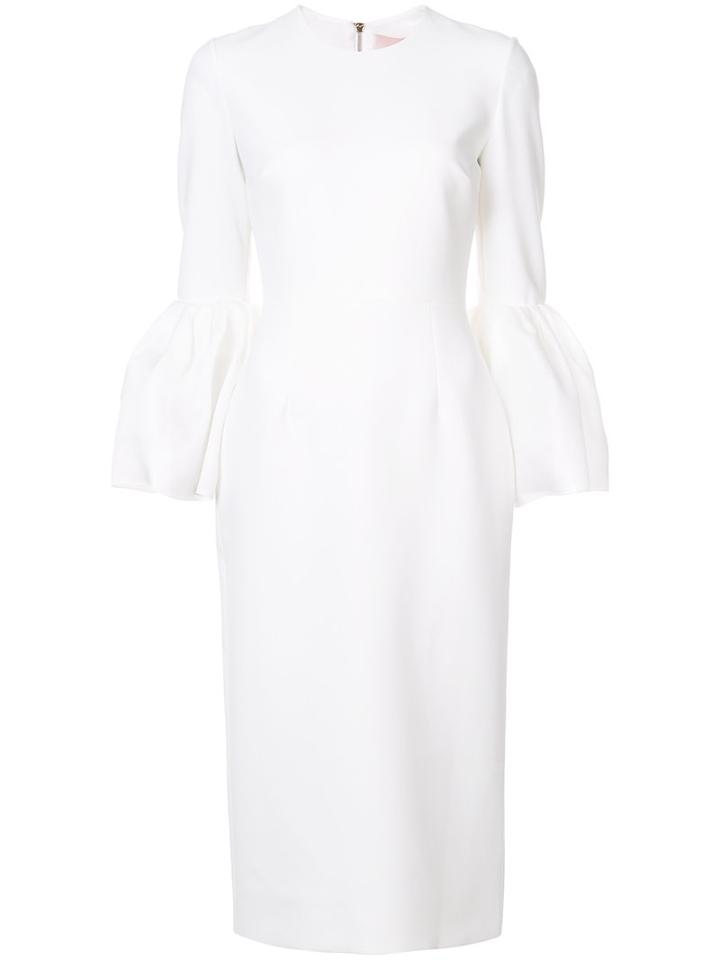 Roksanda - Bell-shaped Dress - Women - Silk/polyester/spandex/elastane/viscose - 10, White, Silk/polyester/spandex/elastane/viscose