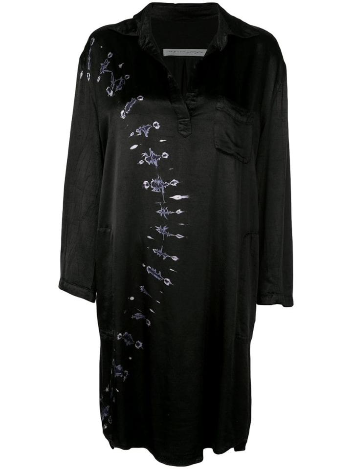 Raquel Allegra Relaxed Tie Dye Dress - Black