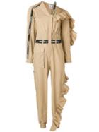 Seen Users Frill Trim Jumpsuit - Neutrals