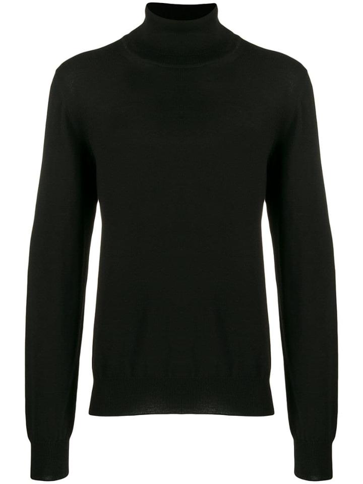 Maison Margiela Roll-neck Fitted Sweater - Black