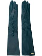 Dsquared2 Goat Skin Long Gloves - Blue