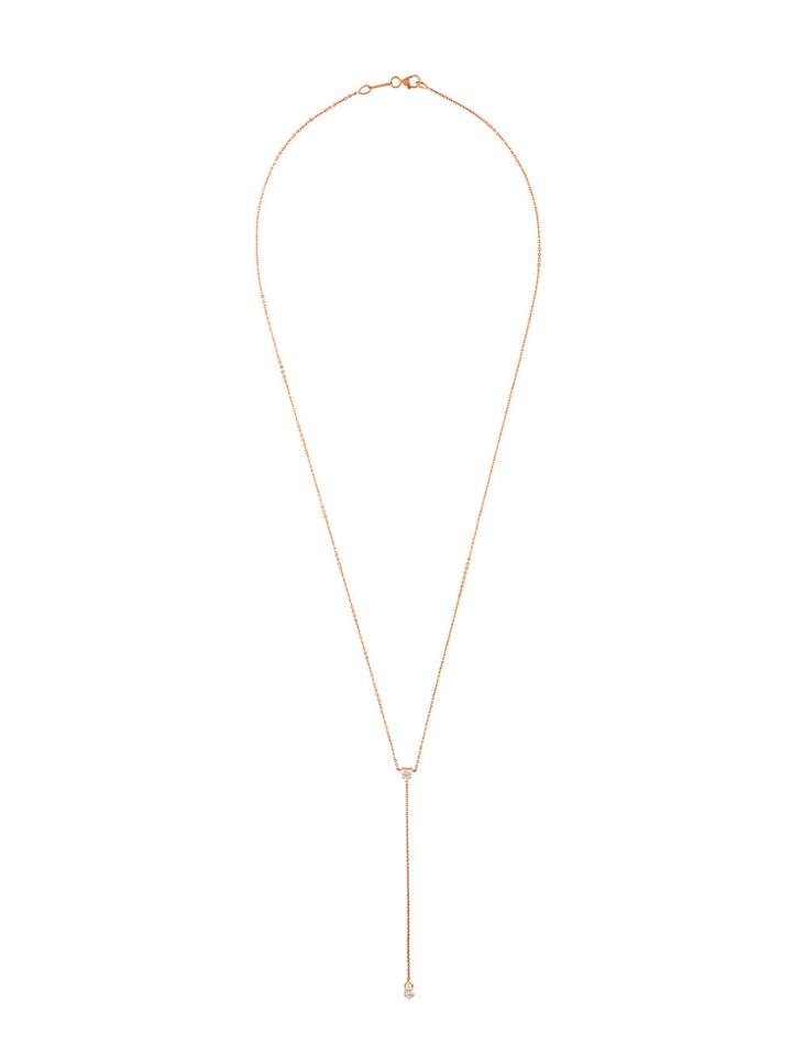 Anita Ko Drop Diamond Necklace - Metallic