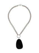 Isabel Marant Necklace With Large Stone Pendant - Black
