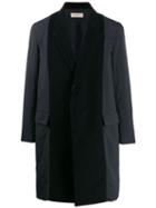 Maison Flaneur Contrast Colour Coat - Blue
