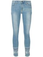 Paige - Marin Embroidery Skinny Jeans - Women - Cotton/polyester/spandex/elastane - 27, Blue, Cotton/polyester/spandex/elastane