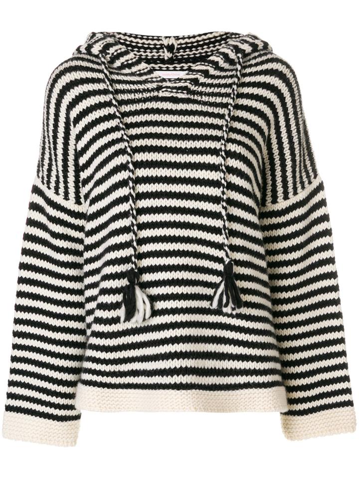 See By Chloé Knitted Oversized Hoodie - Nude & Neutrals