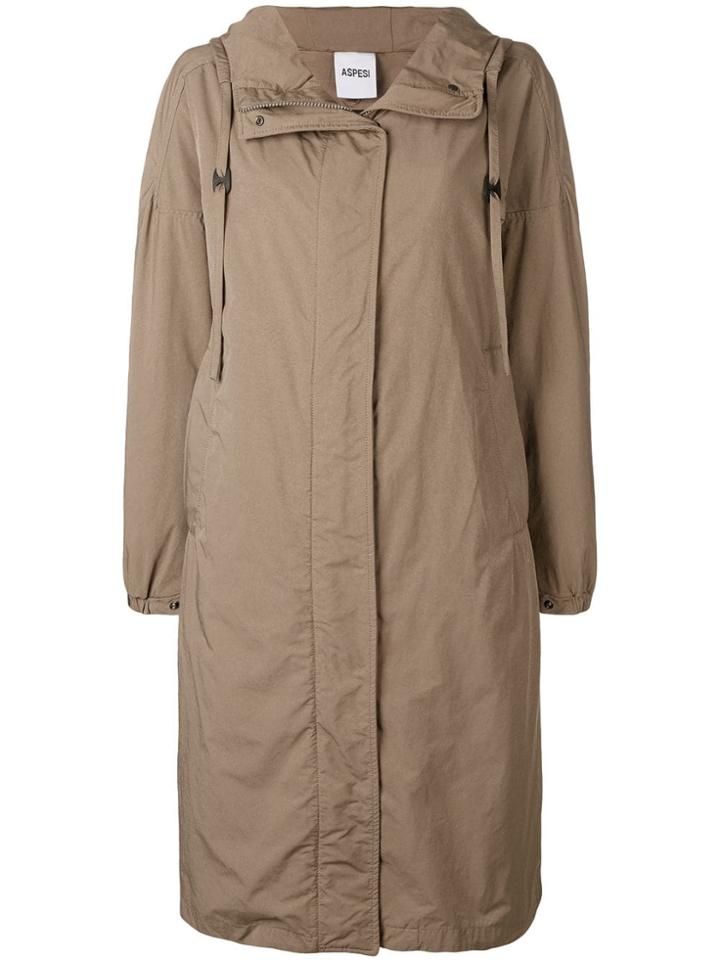 Aspesi Long Raincoat - Neutrals