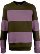 Ps Paul Smith Striped Cotton Sweatshirt - Brown