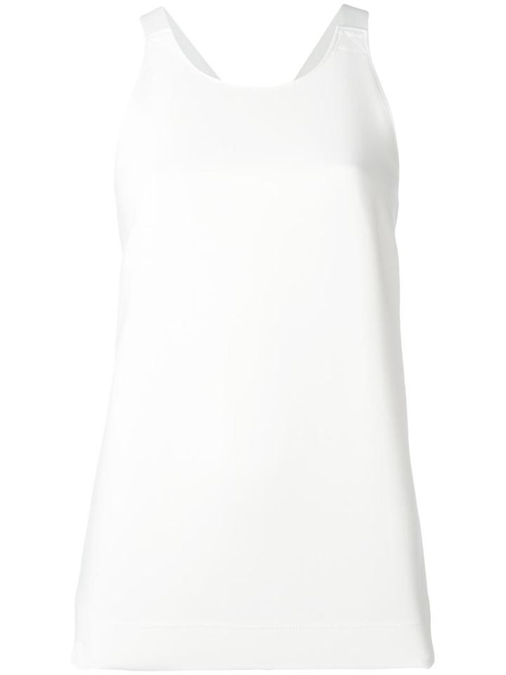 Joseph Strap Detail Top, Women's, Size: 36, White, Viscose/spandex/elastane/cotton