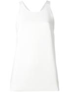 Joseph Strap Detail Top, Women's, Size: 36, White, Viscose/spandex/elastane/cotton