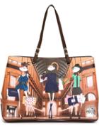 Love Moschino Printed Shopping Tote