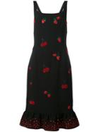 Sequinned Berry Dress - Women - Polyester/acetate/triacetate/polyester-8 - 40, Black, Polyester/acetate/triacetate/polyester-8, Altuzarra