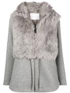 Fabiana Filippi Fur Zipped Jacket - Grey