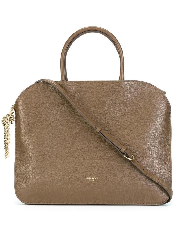 Nina Ricci Flat Medium Tote, Women's, Brown