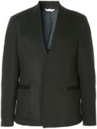 Sartorial Monk Collarless Blazer - Grey