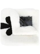 Vera Wang Fleur De Lis Intarsia Stole - Black